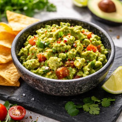 Unsalted guacamole