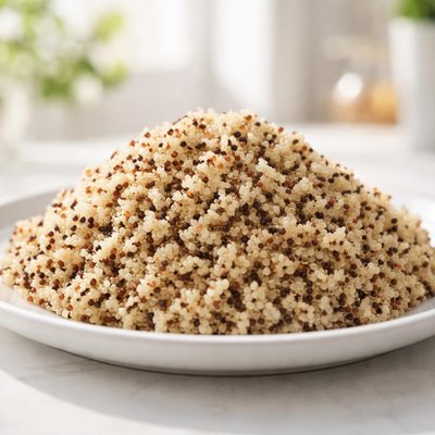 Unseasoned quinoa