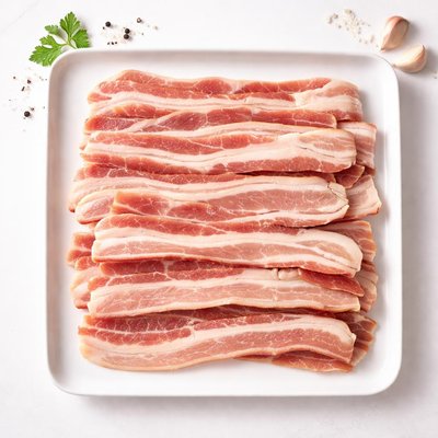Unsmoked streaky bacon