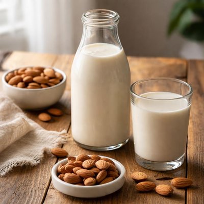 Unsweatened almond milk