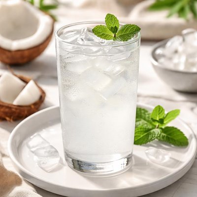 Unsweetened coconut water