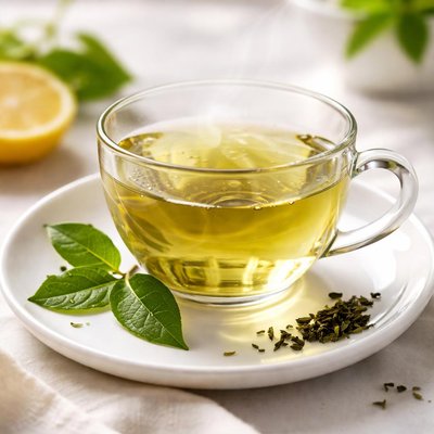 Unsweetened green tea