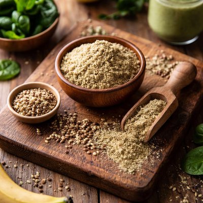 Unsweetened hemp protein