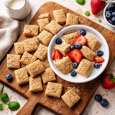 Unsweetened shredded wheat
