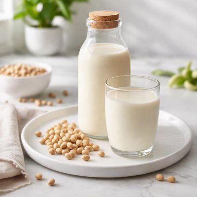 Unsweetened soy milk
