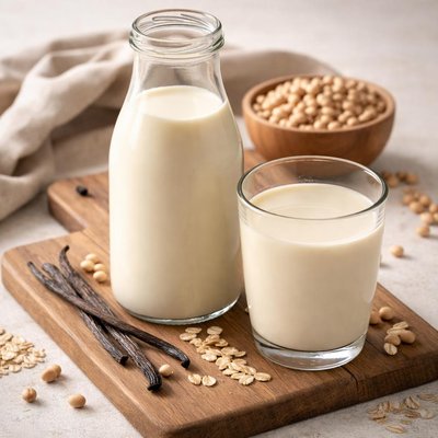 Unsweetened vanilla soy milk