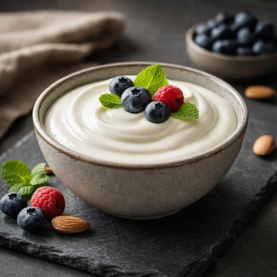 Unsweetened vegan yogurt