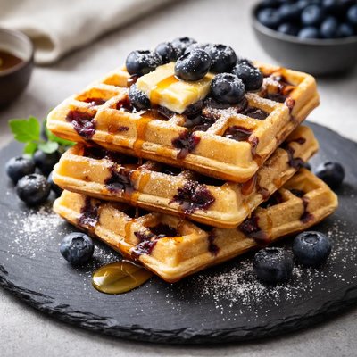 Van  blueberry waffle