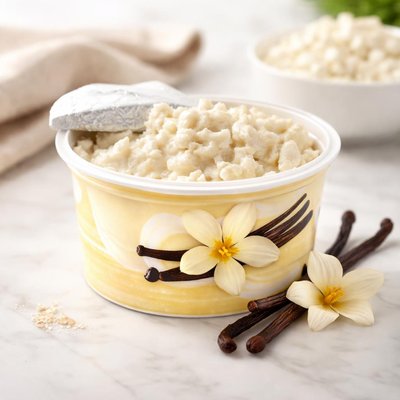 Vanilla cottage cheese packet