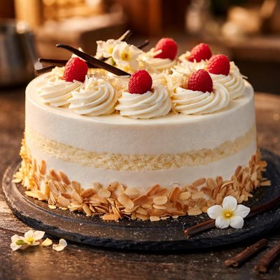 Vanilla cream cake