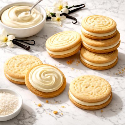 Vanilla cream cookie