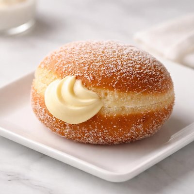 Vanilla cream donut
