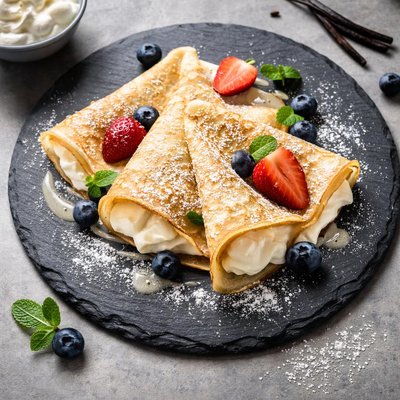 Vanilla crepe