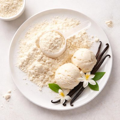 Vanilla ice cream whey protein powder