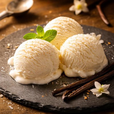Vanilla lactate ice cream