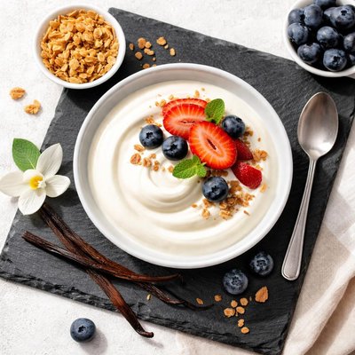 Vanilla low-fat yogurt