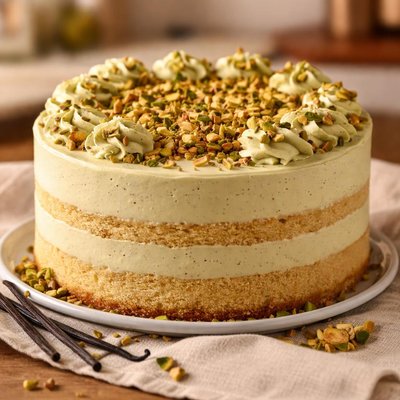 Vanilla pistacchio cake