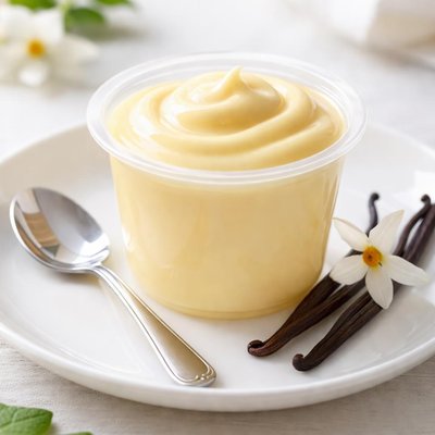 Vanilla pudding cup