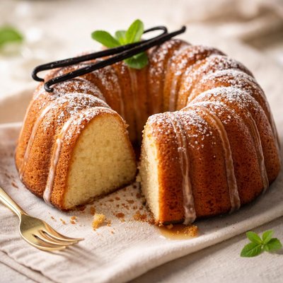Vanilla rum cake