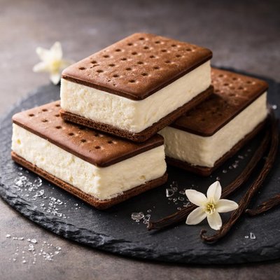 Vanilla sandwich ice cream