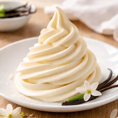 Vanilla soft serve ice cream