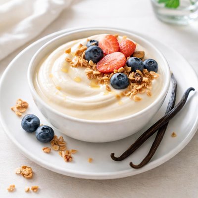 Vanilla soya yoghurt