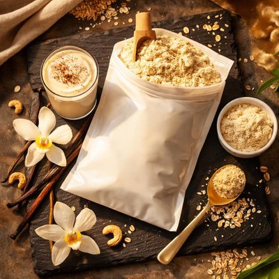 Vanilla vegan protein powder orgain