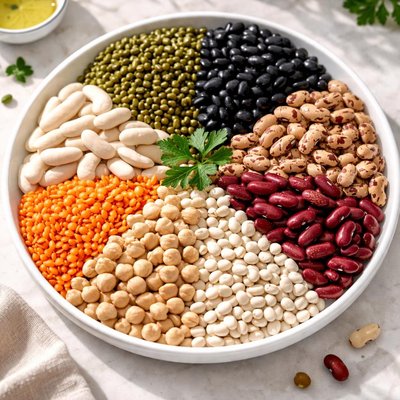 Various types of beans