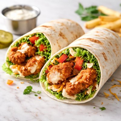 Varsity chicken tender wrap