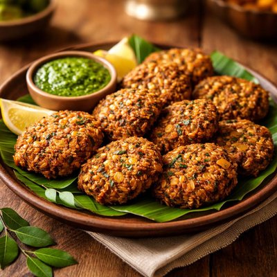 Vazhaipoo chana dhal vada
