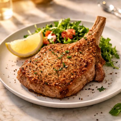 Veal cutlet on the bone