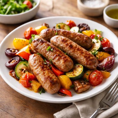 Veg and sausage