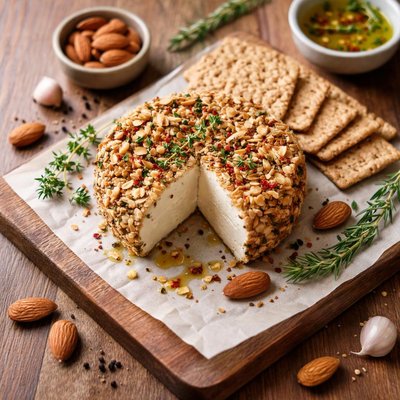 Vegan almond cheese