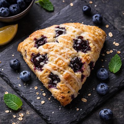 Vegan blueberry scone