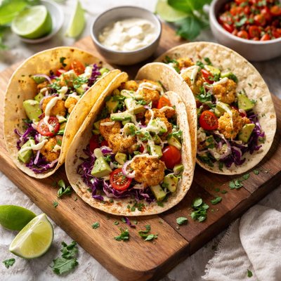 Vegan cauliflower tacos