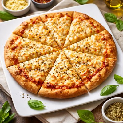 Vegan cheese pizza