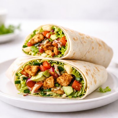 Vegan chicken wrap