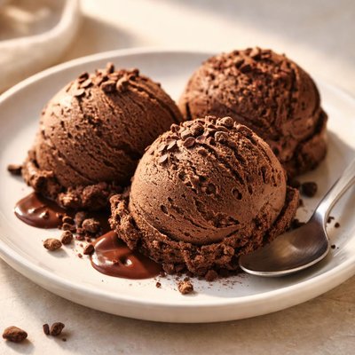Vegan chocolate ice cream