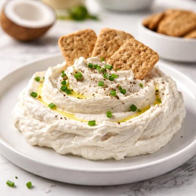Vegan coconut based cream cheese