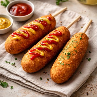 Vegan corndog