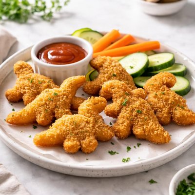 Vegan dino nuggets