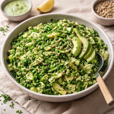 Vegan green goddess salad