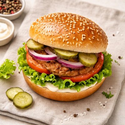Vegan hamburger