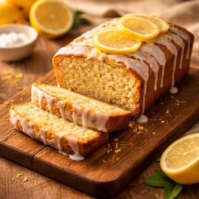 Vegan lemon loaf