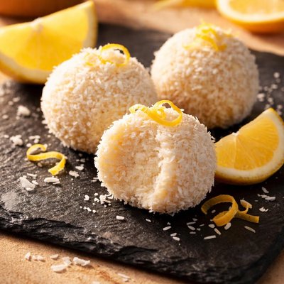 Vegan lemon truffle