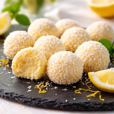 Vegan lemon truffles