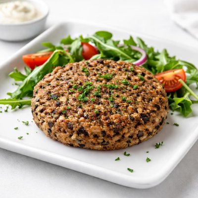 Vegan mushroom patty