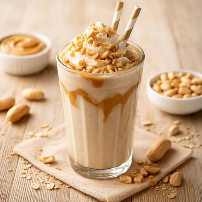 Vegan peanut butter milkshake