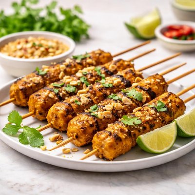 Vegan satay sticks