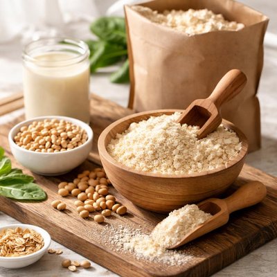 Vegan soy protein powder